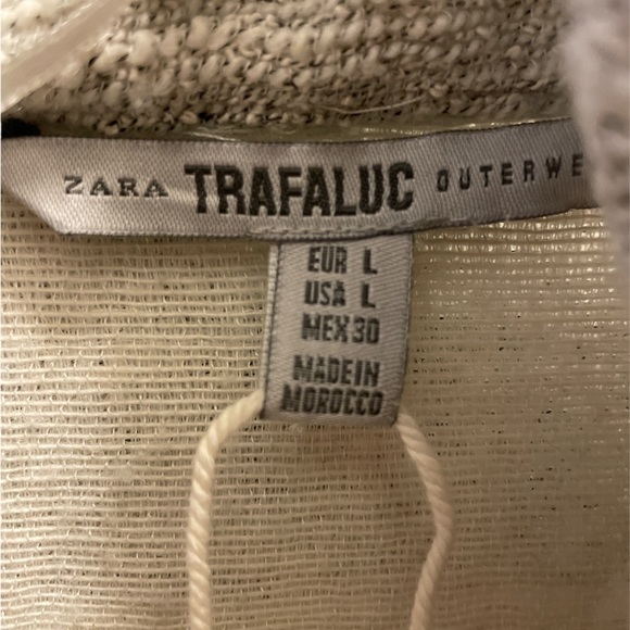 Zara Stripe Duster Long Coat - Picture 8 of 9